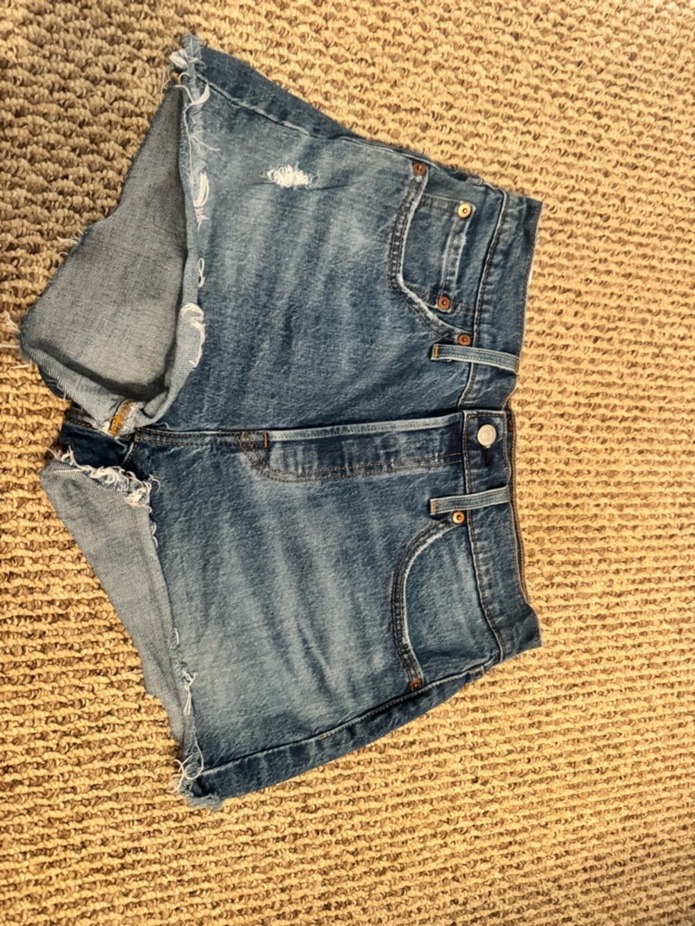 Levi's 501 Distressed Denim Cutoff Shorts